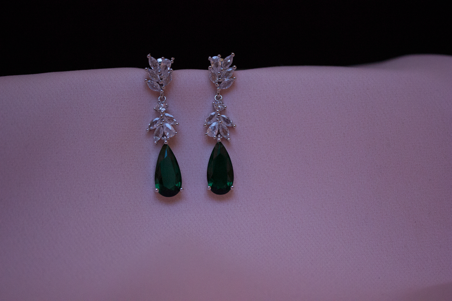 Tara green earrings
